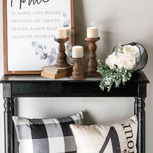 Load image into Gallery viewer, Wooden Pillar Candle Holder Set