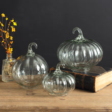 Load image into Gallery viewer, Glass Pumpkin Set