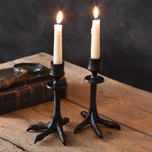 Load image into Gallery viewer, Crows Feet Taper Candle Holders
