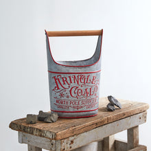 Load image into Gallery viewer, Kringle Coal Bucket with Wooden Handle