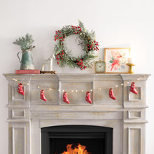 Load image into Gallery viewer, Paper Mache Stocking Garland