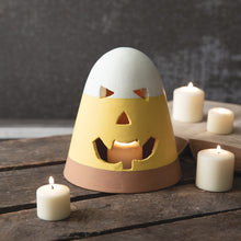 Load image into Gallery viewer, Terra Cotta Candy Corn Luminary Set