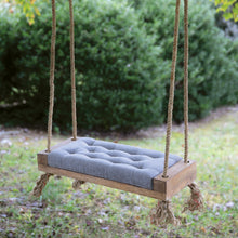 Load image into Gallery viewer, Padded Wooden Single Seat Swing
