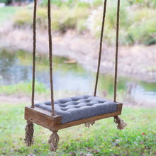 Load image into Gallery viewer, Padded Wooden Single Seat Swing