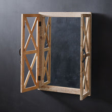 Load image into Gallery viewer, Window Shutter Mirror with Distressed Wood Frame