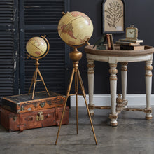 Load image into Gallery viewer, World Globe on Tripod Stand