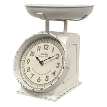 Load image into Gallery viewer, White Decorative Scale Clock
