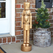 Load image into Gallery viewer, Gilded Nutcracker Statue