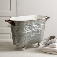 Load image into Gallery viewer, Rolling Oval Laundry Bin