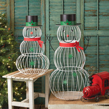 Load image into Gallery viewer, Wire Snowmen Set