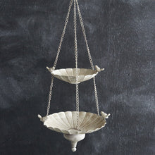 Load image into Gallery viewer, Stone Gardens Two-Tier Hanging Bird Feeder