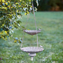 Load image into Gallery viewer, Stone Gardens Two-Tier Hanging Bird Feeder