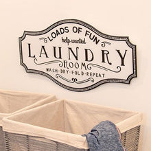 Load image into Gallery viewer, Loads of Fun Laundry Room Sign