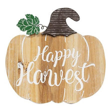 Load image into Gallery viewer, Happy Harvest Engraved Pumpkin Easel