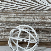 Load image into Gallery viewer, White Metal Weave Ball