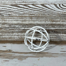 Load image into Gallery viewer, White Metal Weave Ball
