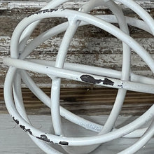 Load image into Gallery viewer, White Metal Weave Ball