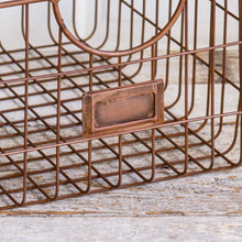 Load image into Gallery viewer, Copper Finish Storage Basket Set