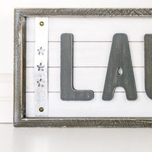 Load image into Gallery viewer, Framed Shiplap Laundry Sign
