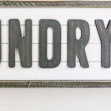 Load image into Gallery viewer, Framed Shiplap Laundry Sign