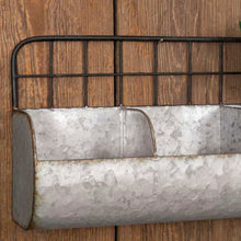 Load image into Gallery viewer, Large Wire Back Divided Wall Bin