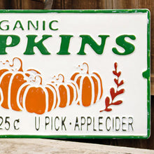 Load image into Gallery viewer, Organic Pumpkins Sign