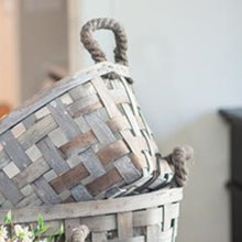 Load image into Gallery viewer, Gray Open Weave Baskets