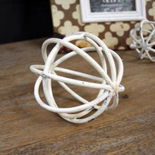 Load image into Gallery viewer, White Metal Weave Ball