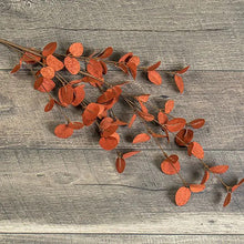 Load image into Gallery viewer, Burnt Orange Penny Leaf Spray