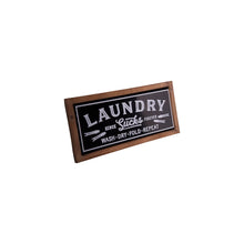 Load image into Gallery viewer, Wood & Metal Laundry Sign