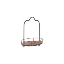 Load image into Gallery viewer, Antique Wood & Metal Tray