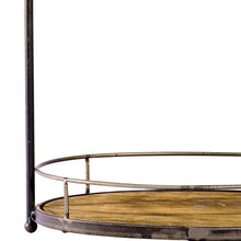 Load image into Gallery viewer, Antique Wood & Metal Tray