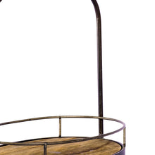 Load image into Gallery viewer, Antique Wood & Metal Tray