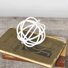 Load image into Gallery viewer, White Metal Weave Ball