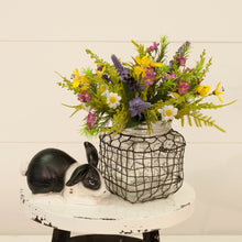 Load image into Gallery viewer, Square Glass Jar With Chicken Wire