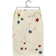 Load image into Gallery viewer, Red White & Blue Star Towels