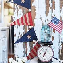 Load image into Gallery viewer, Patriotic Pennant Banner