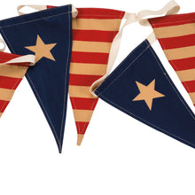 Load image into Gallery viewer, Patriotic Pennant Banner