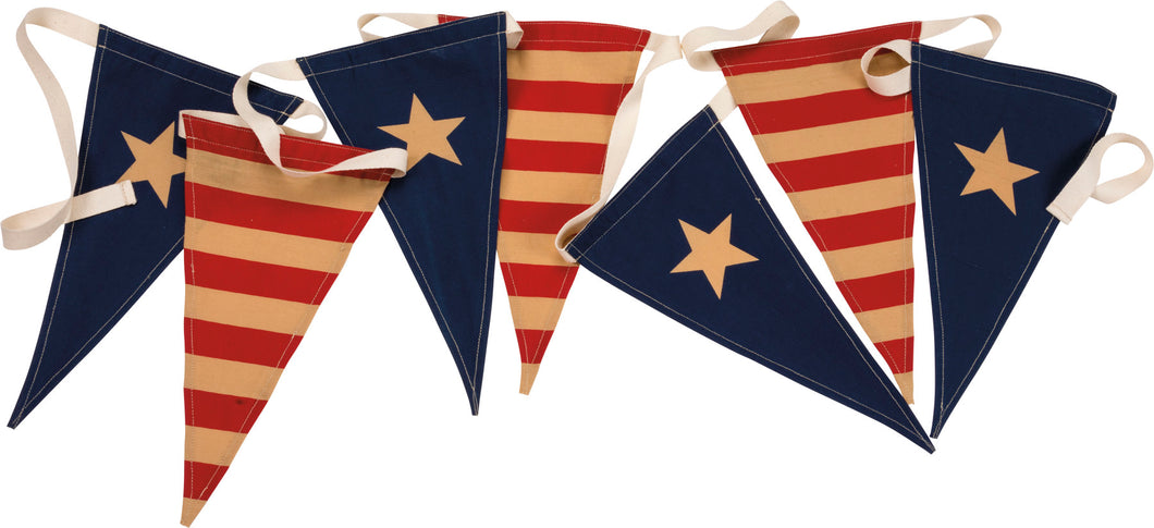 Patriotic Pennant Banner