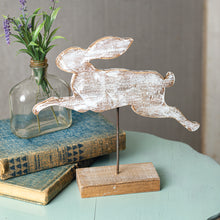 Load image into Gallery viewer, Wooden Rabbit Cut Out with Base