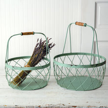 Load image into Gallery viewer, Robins Egg Wire Basket Set