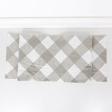 Load image into Gallery viewer, Double Sided Check & Stripe Table Runner