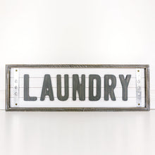 Load image into Gallery viewer, Framed Shiplap Laundry Sign