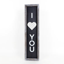 Load image into Gallery viewer, Double Sided I Love You & Us Sign