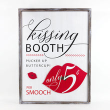 Load image into Gallery viewer, Double Sided Kissing Booth Sign