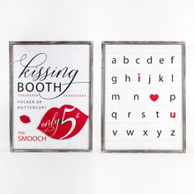 Load image into Gallery viewer, Double Sided Kissing Booth Sign
