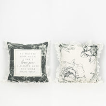 Load image into Gallery viewer, Linen Reversible Say I Love You Pillow