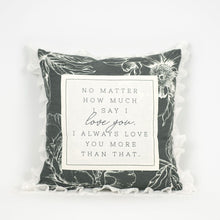 Load image into Gallery viewer, Linen Reversible Say I Love You Pillow