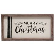 Load image into Gallery viewer, Grain Sack Merry Christmas Sign