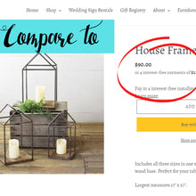 Load image into Gallery viewer, Framed Recycled Wood House Lanterns